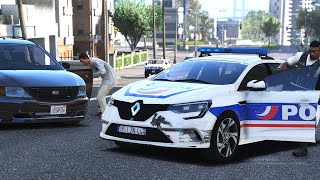 GTA 5  IL MENACE DE MORT DEVANT LES POLICIER  POLICE NATIONALE LSPDFR [upl. by Bellina113]