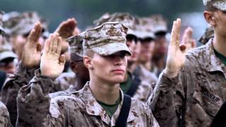 Marines Recite the Oath of Enlistment [upl. by Omland]