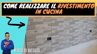 Come ho realizzato il rivestimento sospeso in cucina [upl. by Atiruam]