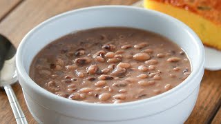 Simple BlackEyed Peas  No Meat Stovetop Recipe [upl. by Abner123]