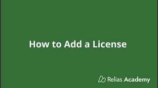 Relias Academy Adding a License to Your Account [upl. by Llenrup148]