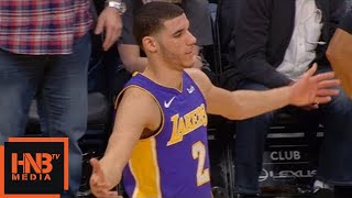 Lonzo Ball Gets Technical Foul  Lakers vs Nuggets [upl. by Kobe590]