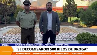 Droga avaluada en 2500 millones de pesos fue decomisada por Carabineros en Hijuelas [upl. by Alleirbag]