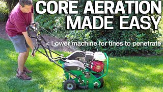 How To Aerate your Lawn EASY  CORE AERATION [upl. by Desai9]