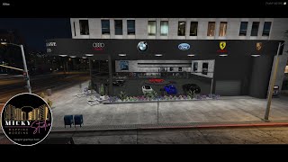 FIVEM MLO  Concessionnaire Centre Ville  Mapping gta5   Cardealer  Mickystudio [upl. by Tyika]