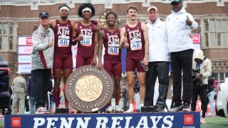 Texas AampM 4x400 Penn Relays College Championship [upl. by Ibba]