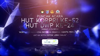 Puncak Acara HUT Korpri Ke52 dan HUT DWP ke24 Tingkat Kota Depok Tahun 2023 [upl. by Cates]