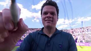 Milos Raonic interview after 1st Round win against Norrie at 2024 Queens Club [upl. by Labors684]