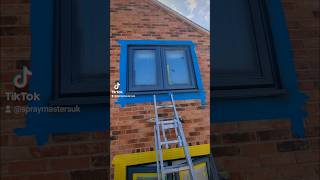 uPVC Window Spraying in Derby youtubeshorts spraying sprayartist [upl. by Edge]