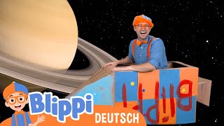 Blippi Deutsch  Blippi erforscht das Sonnensystem  Abenteuer und Videos für Kinder [upl. by Goulden]