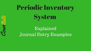 Inventory Journal Entries Example  Periodic Inventory System [upl. by Verlie]