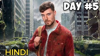 I Survived 7 Days In An Abandoned City ‎MrBeast in Hindi हिंदी [upl. by Ahseym895]