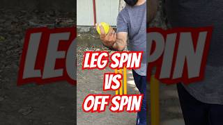 Leg Spin vs off Spin bowling legspin offspin spinbowling cricket youtubeshorts ytshorts spin [upl. by Irehc158]