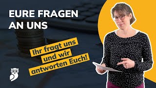 Ihr fragt wir antworten – 3 Fragen rund ums Geld [upl. by Virendra]