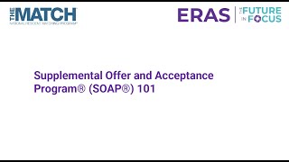 ERAS® and NRMP® offer SOAP® 101 Webinar  March 5 2024 [upl. by Tenenbaum878]