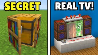 MINECRAFT 20 SECRET Redstone Hacks [upl. by Mccartan245]