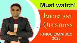 BHDLA 135 LIVE CLASS  IMPORTANT QUESTION WITH SHORT ANSWERS IGNOU  DEC 2023 EXAM ignou [upl. by Dion]