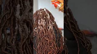 Faux locs braidhairstyle braids locs cooking  butterflylocstutorial hairtutorial [upl. by Blanc]