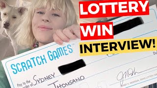 LifeChanging Lottery Win amp TikTok Fame Interview with Sydney Bean [upl. by Noryk]