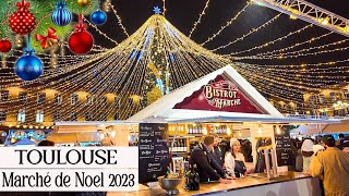 Christmas Market Toulouse MARCHE DE NOEL 2023 Inauguration et Illuminations 2023 [upl. by Averat701]