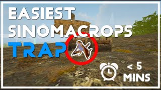 ARK New EASIEST Sinomacrops Taming Trap  How to Tame a Sinomacrops  The BEST Method [upl. by Coralie998]