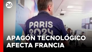 FRANCIA  París afectado por el apagón tecnológico [upl. by Bausch]