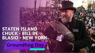 Groundhog Day Groundhog Day 2024 marks 10 years since Bill de Blasio dropped Staten Island Chuck [upl. by Odragde]