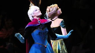 Frozen Royal Welcome ceremony with Anna Elsa Kristoff  parade highlights at Walt Disney World [upl. by Arnuad]