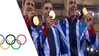 Cycling Track Mens Team Sprint Final  London 2012 Olympic Games Highlights [upl. by Etam]