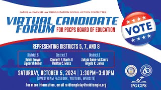 Virtual Candidate Forum PGCPS Board of Education [upl. by Alesandrini]