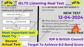 IELTS Listening Practice with Recent Actual IELTS Exam with Answers Real Exam 74 12th April 2024 [upl. by Eikcim256]