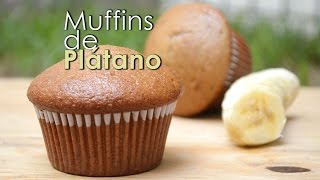 Muffins de Plátano fáciles de preparar HD [upl. by Ennyl]