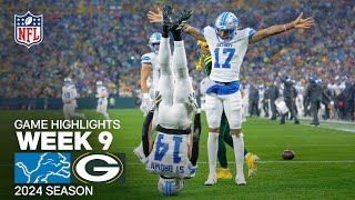 Detroit Lions vs Green Bay Packers  2024 Week 9 Game Highlights [upl. by Ahsait61]