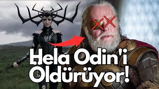 Hela Odini Öldürüyor Thor Ragnarok Silinen Sahne [upl. by Nayek]