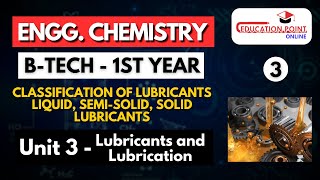 Lec 3  Classification of Lubricants  Engineering Chemistry BTech 1 year [upl. by Konstanze]