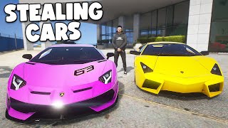 Robbing Lamborghini Dealership in GTA RP [upl. by Immak]