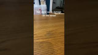 How to remove water damage on wood veneer [upl. by Nrubliw]