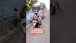 KDISTA TEMENIN PAPI NAIK SEPEDA TRAIL KELILING KAMPUNG😱😱 viralvideo viralshorts [upl. by Sada]