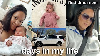 day in my life with a newborn 👶🏼🎀 running errands  Ulta haul getting the worst haircut new mom 🚙 [upl. by Socin]