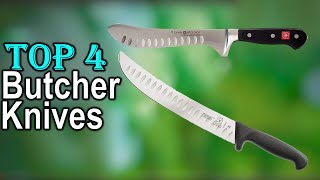 ✅Top 4 Best Butcher Knives of 2023  Best Butcher Knives of 2023 [upl. by Eniaj]