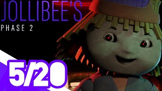 Jollibees Phase 2 Full Game Walkthrough  Custom Night All Max 520 [upl. by Okeim]