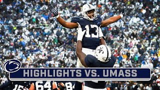 UMass at Penn State  Highlights  Big Ten Football  Oct 14 2023 [upl. by Auqinihs832]