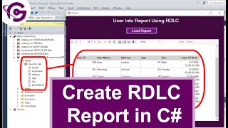 Create RDLC Report in C with SQL Step By Step  ProgrammingGeek [upl. by Lilly]