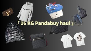 Banned item 16 KG Pandabuy Haul To Canada Romania  LV belt Moncler Maya Nike Tech OW blue AF1 [upl. by Retsof602]