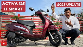 Activa 125 H Smart 2023 Review  Segment King’s New Avatar   Auto Models [upl. by Annazor]