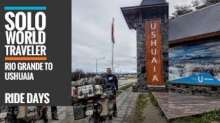 Ride Day 75 Rio Grande to Ushuaia Tierra del Fuego Argentina [upl. by Lsil713]