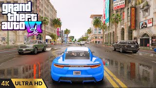 NEW GTA 6 GAMEPLAY WITH PORSCHE 4K ULTRA HD [upl. by Anirol]