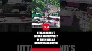 Uttarakhand Terrifying Video Shows Wreaked Budha Kedar Valley After Cloudburst [upl. by Travax]