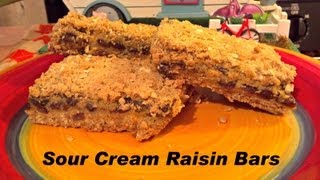 Sour Cream Raisin Bars [upl. by Brittney]