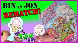 Bin Vs Jon REMATCH  Candy Land  The Classic Board Game  Bins Toy Bin [upl. by Joo]